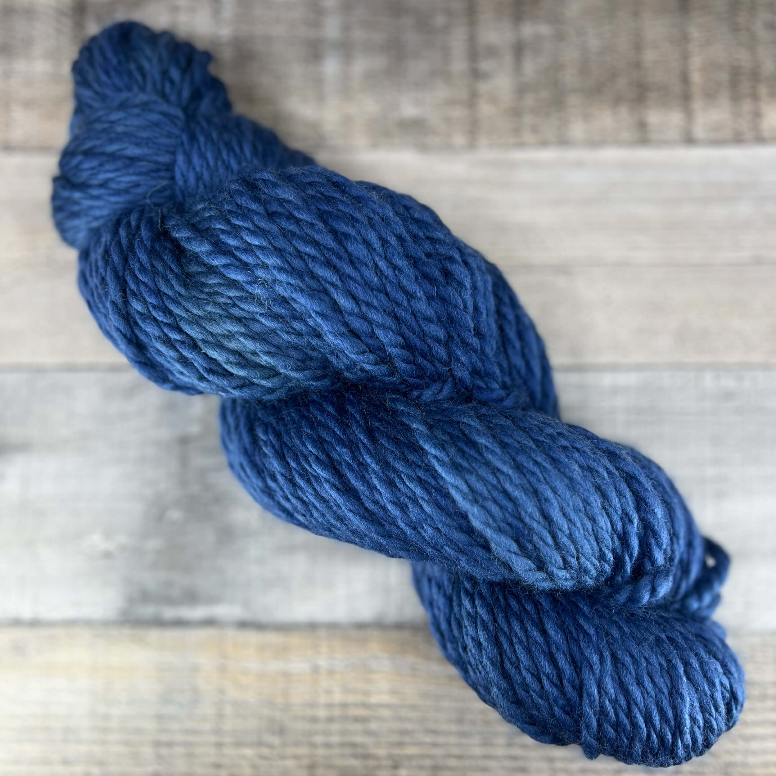 Coastal Fog hand dyed yarn in tonal light blue, gray blue - Destination Yarn
